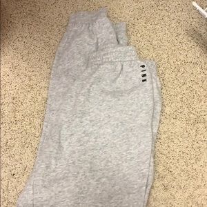PINK VS gray sweatpants